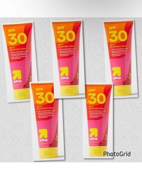 NWT 5 Pack up&up 8oz Sport Sunscreen Tan Lotion SPF 30 Whole Body Application